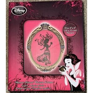 Disney Store Snow White Evil Queen Magic Mirror Photo‎ Frame Statue 4"x6"